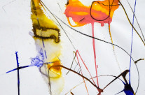 Farbstift und Tusche auf Papier, 42 x 30 cm, 2018