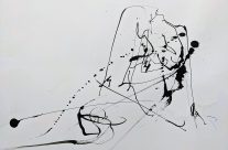 2022, Tusche und Feder auf Papier, 42 x 29 cm
