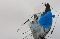 2024, Farbstift und Tusche auf Papier, 42 x 29 cm