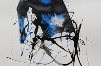 2024, Farbstift und Tusche auf Papier, 42 x 29