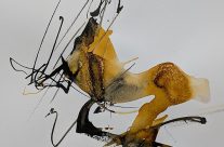 2026, Farbstift und Tusche auf Papier, 42 x 29 cm