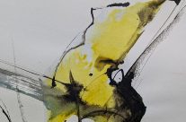 2026, Farbstift und Tusche auf Papier, 42 x 29 cm